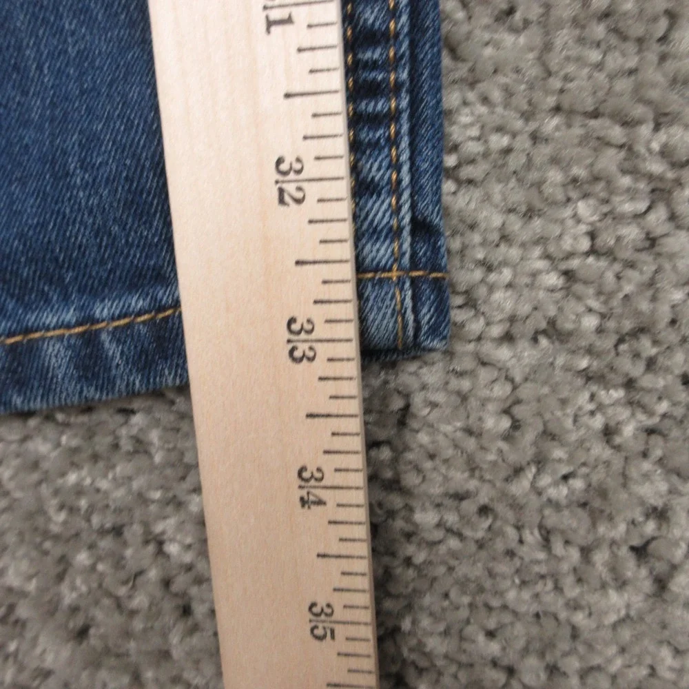 Levis Jeans Mens 38x34 Blue 511 Slim Straight Stretch Faded‎ Whisker Denim Pants